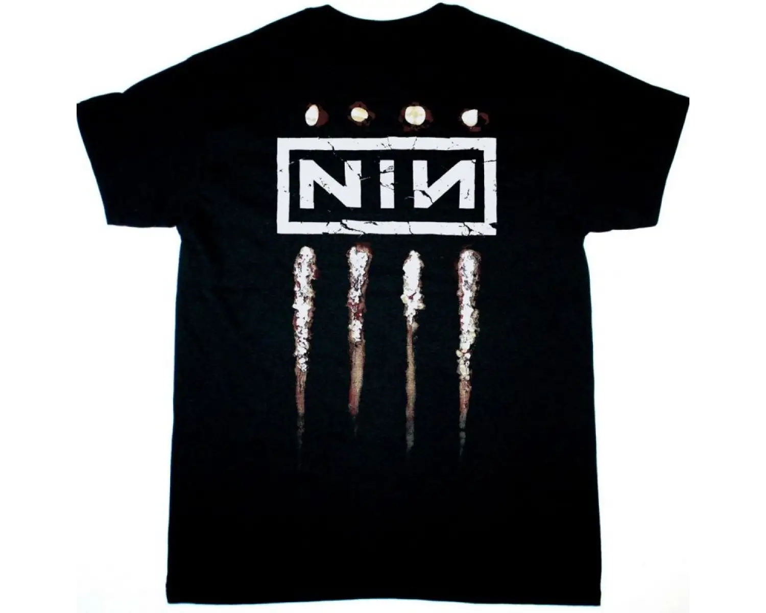 GODFLESH PURE NEW BLACK TSHIRT ÖN VE ARAKA BASKILI