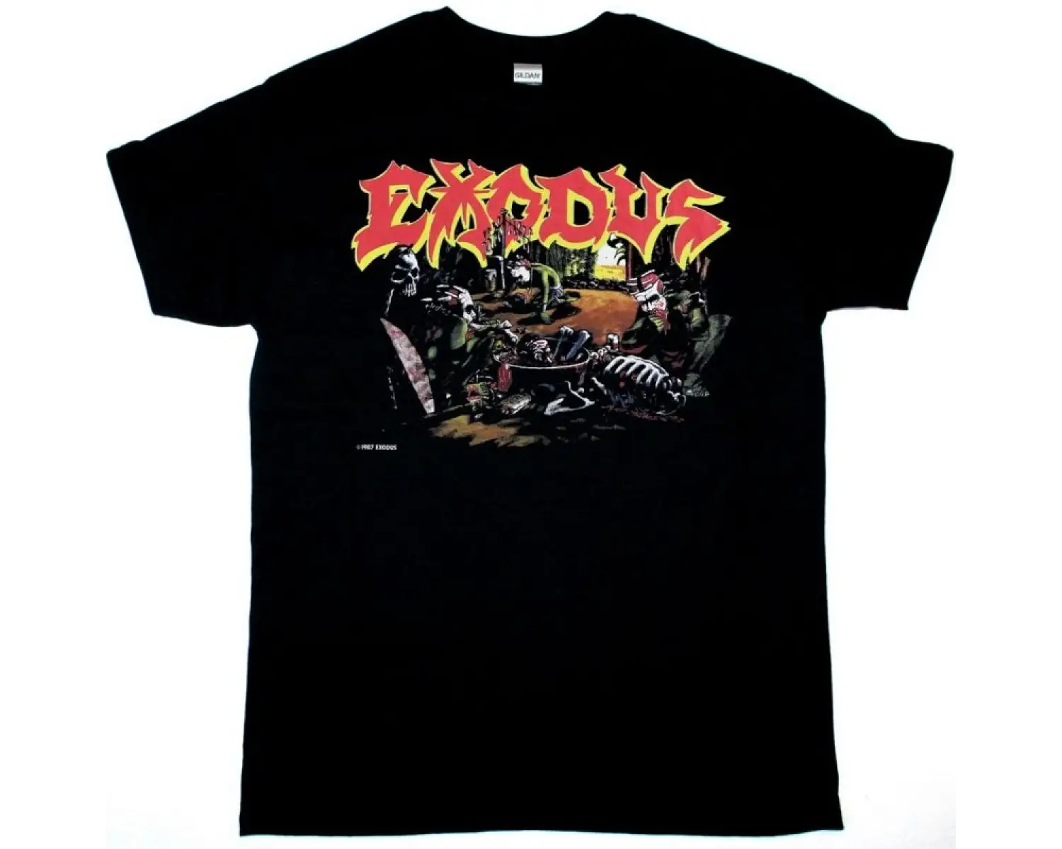 GODSMACK BOSTON NEW BLACK T SHIRT ÖN VE ARAKA BASKILI