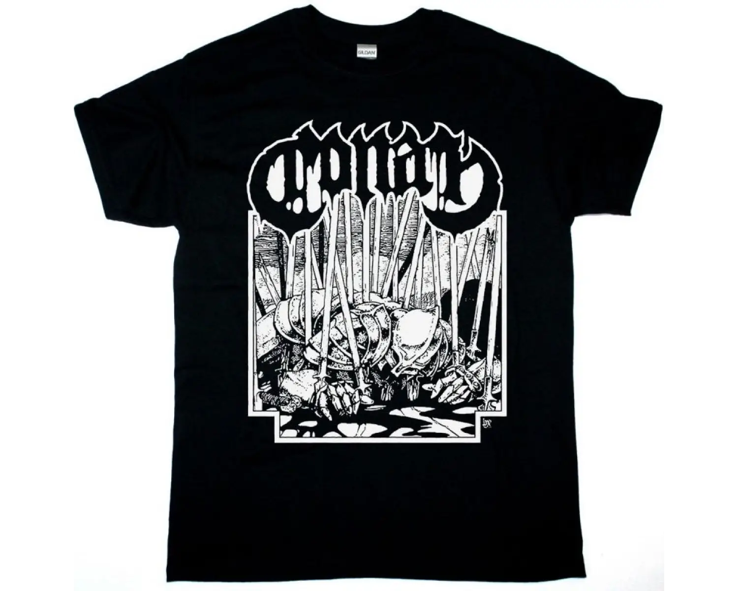GOGOL BORDELLO SLINGSHOT NEW BLACK T-SHIRT ÖN VE ARAKA BASKILI