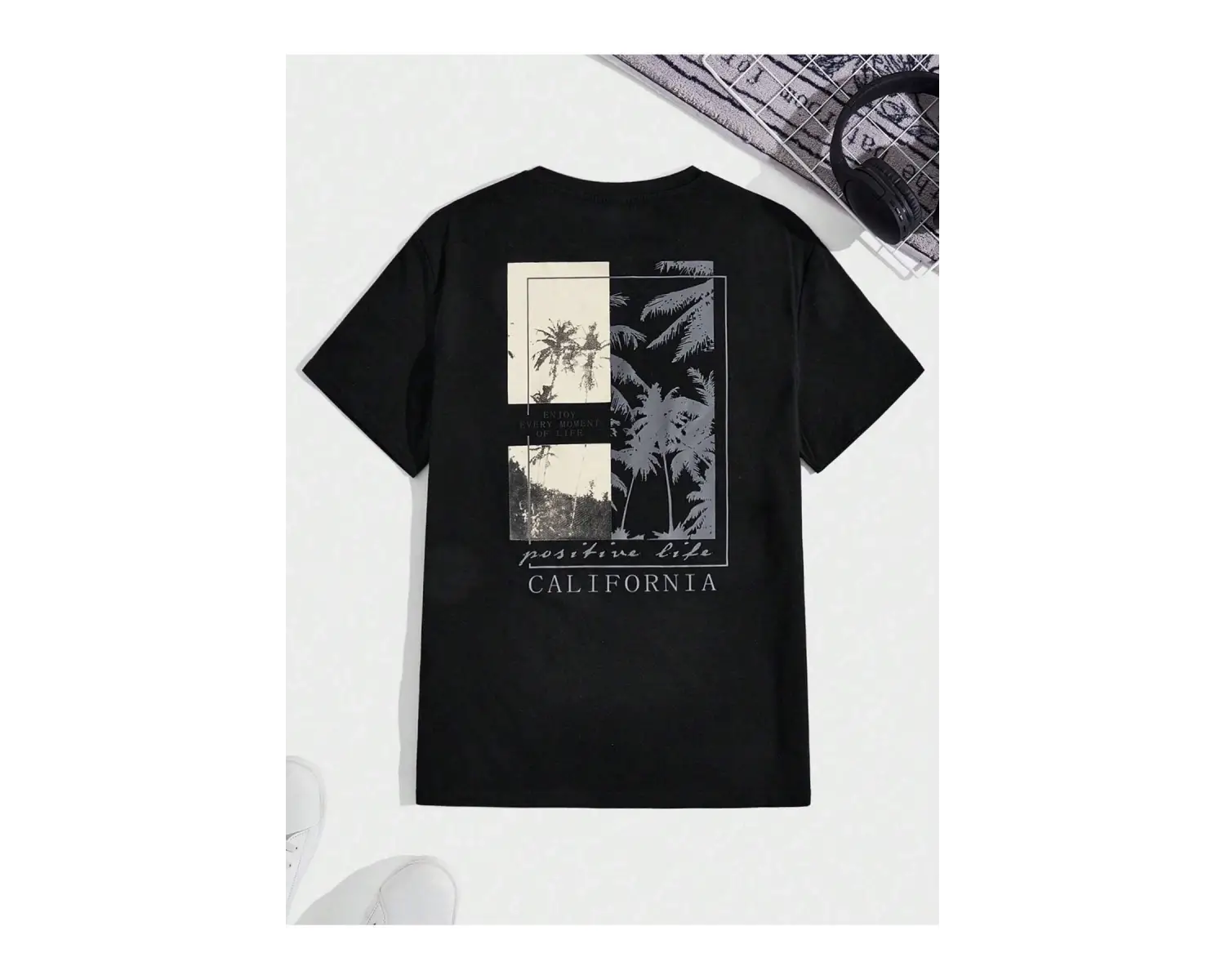 Göğüs Ve Sırt Baskılı Oversize Unisex T-Shirt