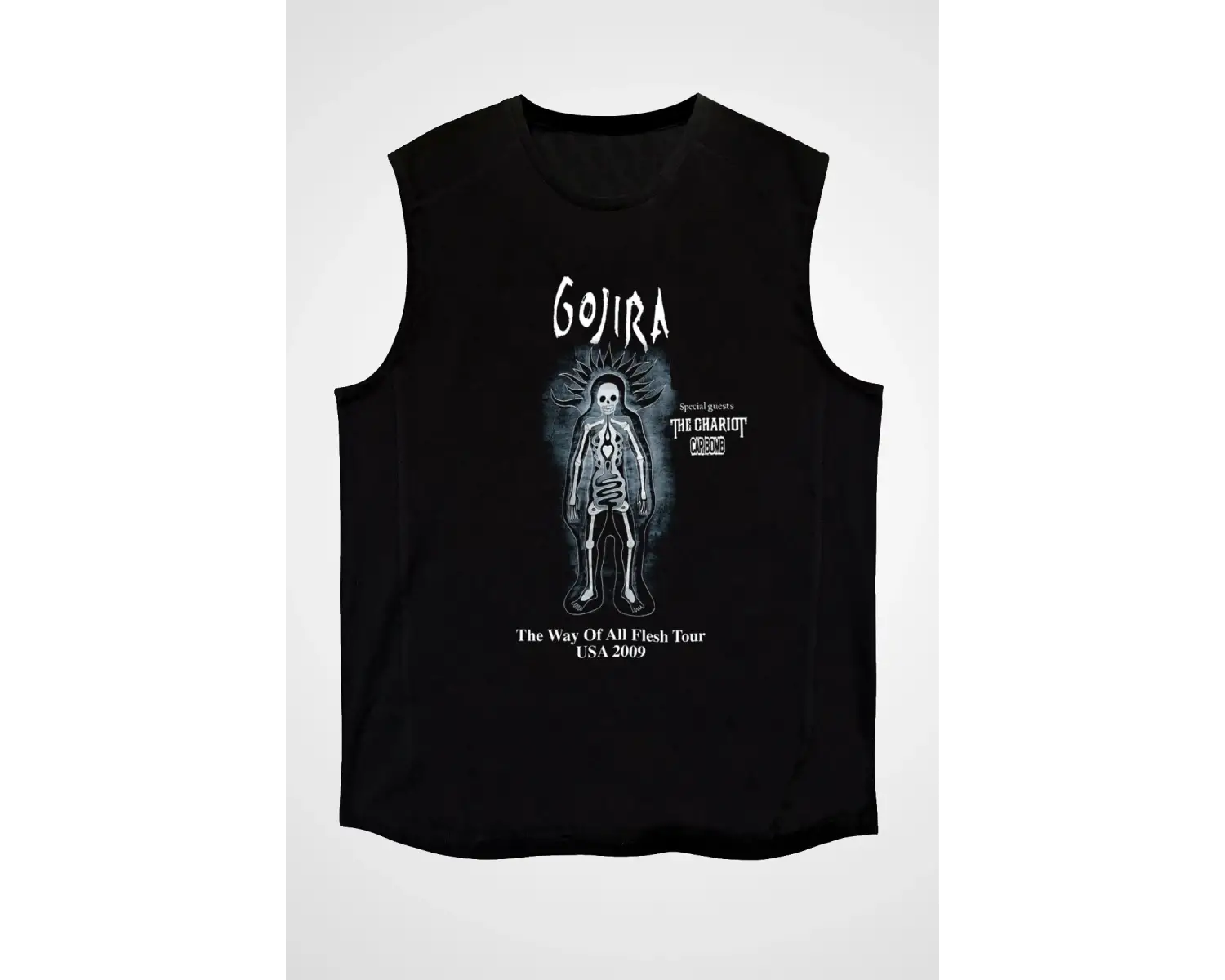 Gojira Siyah Kolsuz Tişört T-shirt