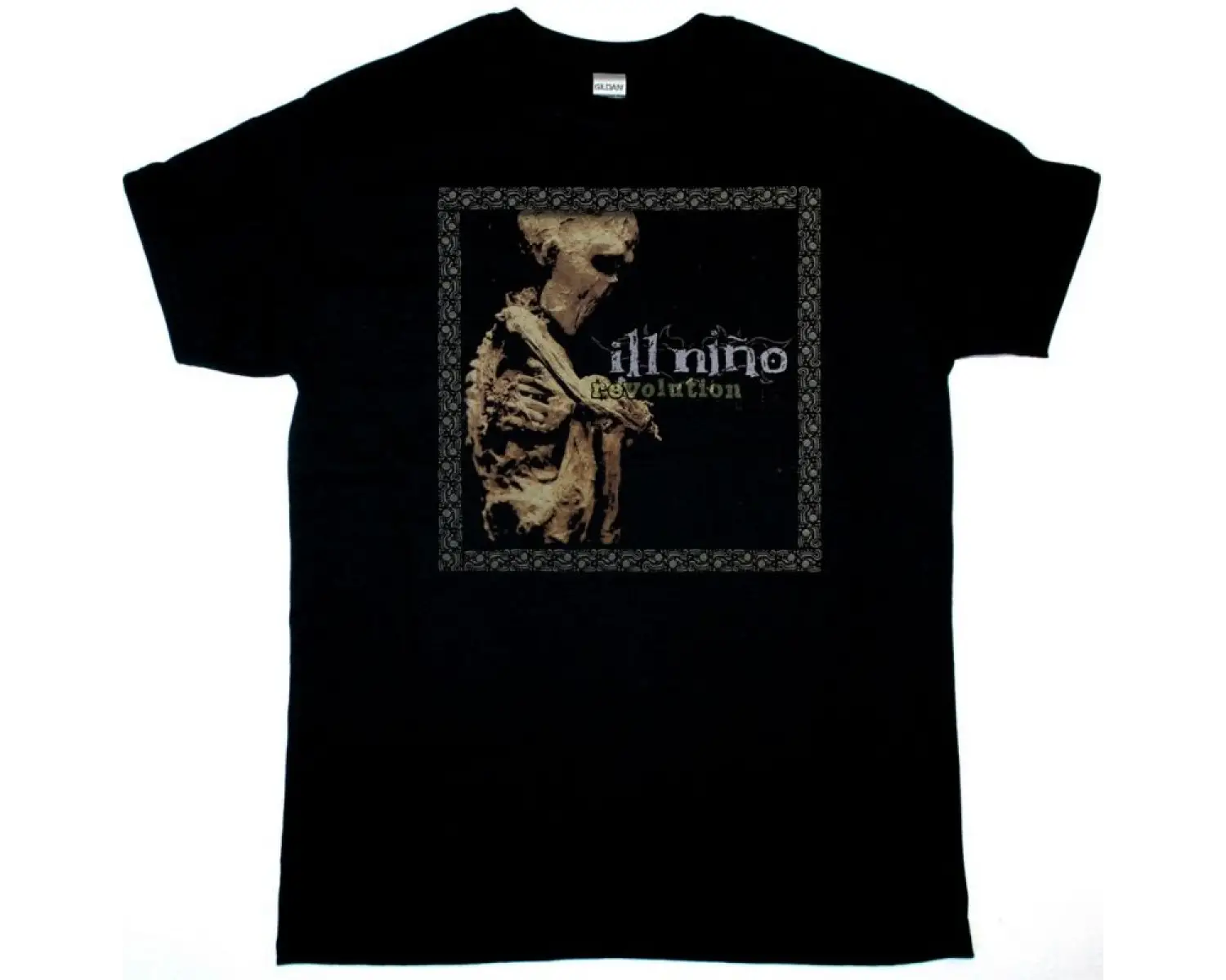 GOJIRA TERRA ICOGNITA BLACK T-SHIRT ÖN VE ARAKA BASKILI