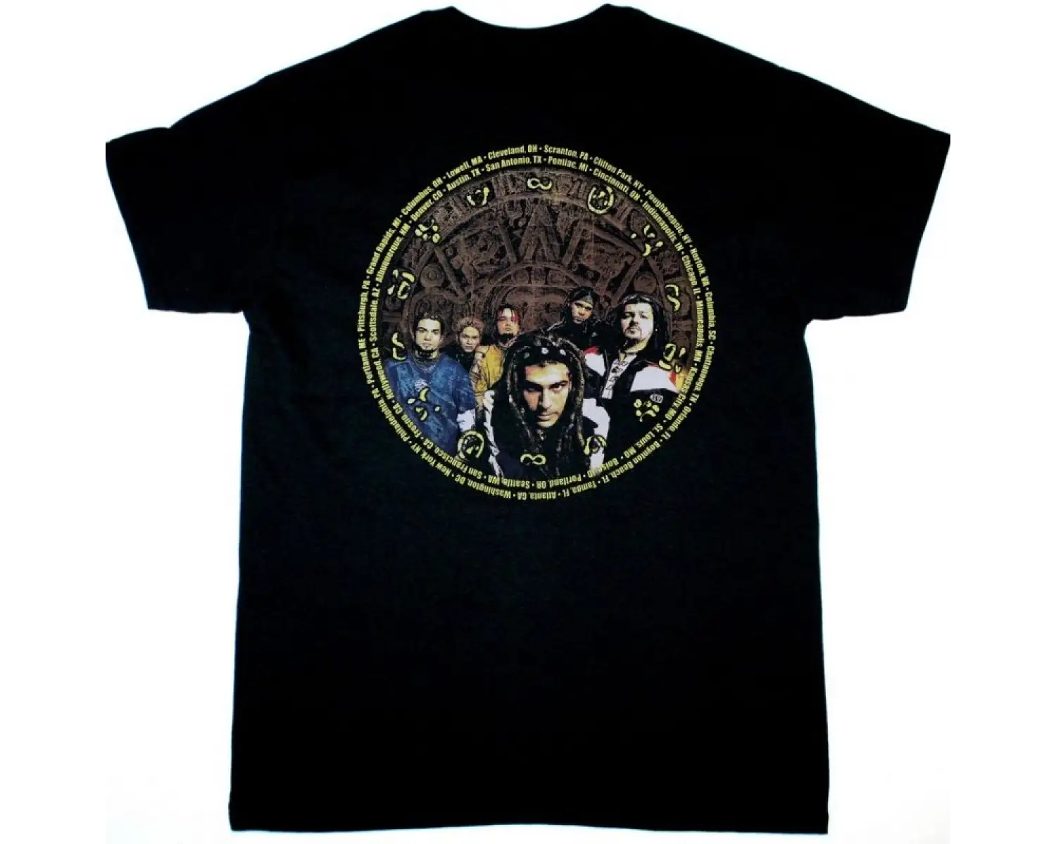GOJIRA TERRA ICOGNITA BLACK T-SHIRT ÖN VE ARAKA BASKILI