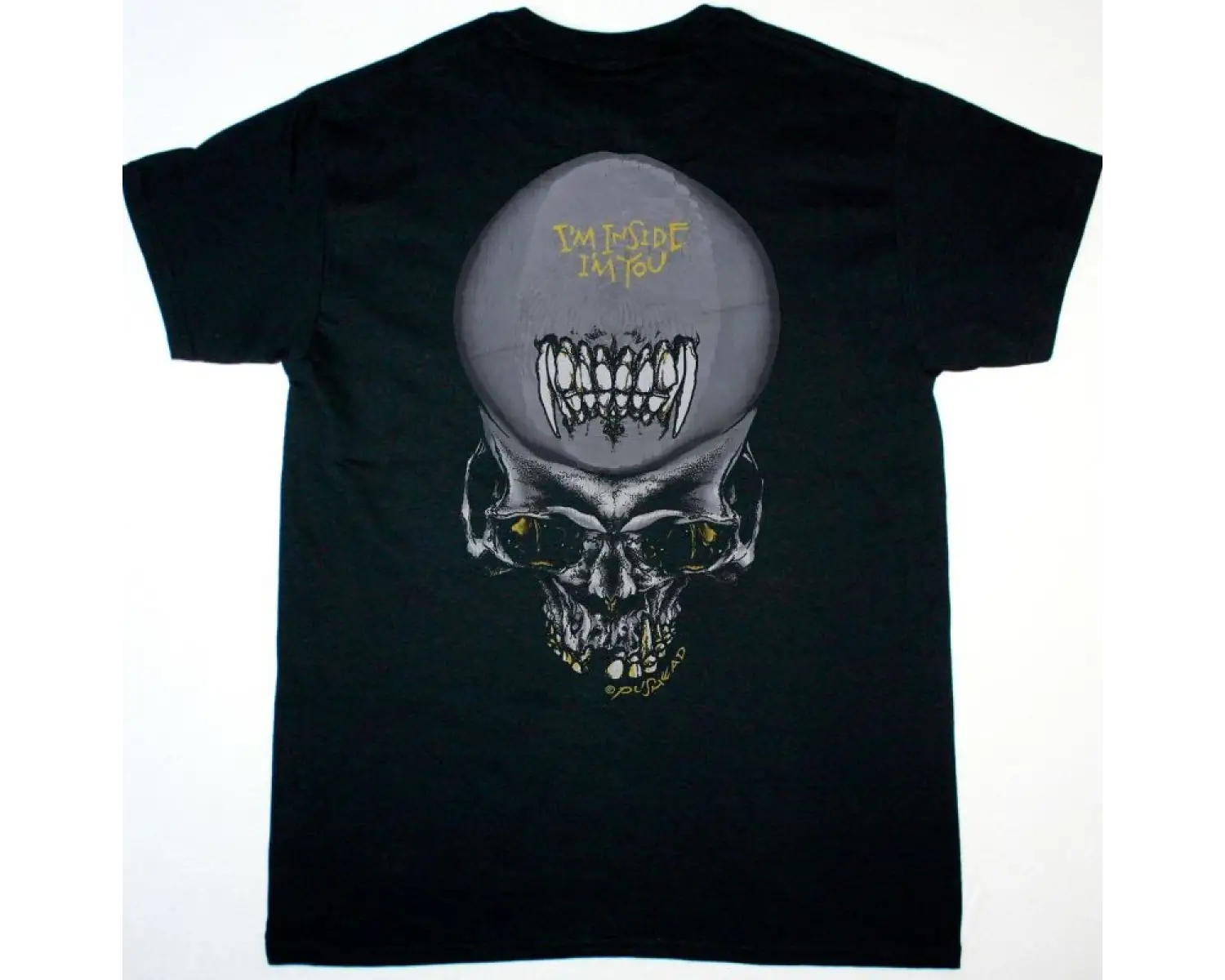 GOOD CHARLOTTE COLEGIATE NEW WHITE T SHIRT ÖN VE ARAKA BASKILI