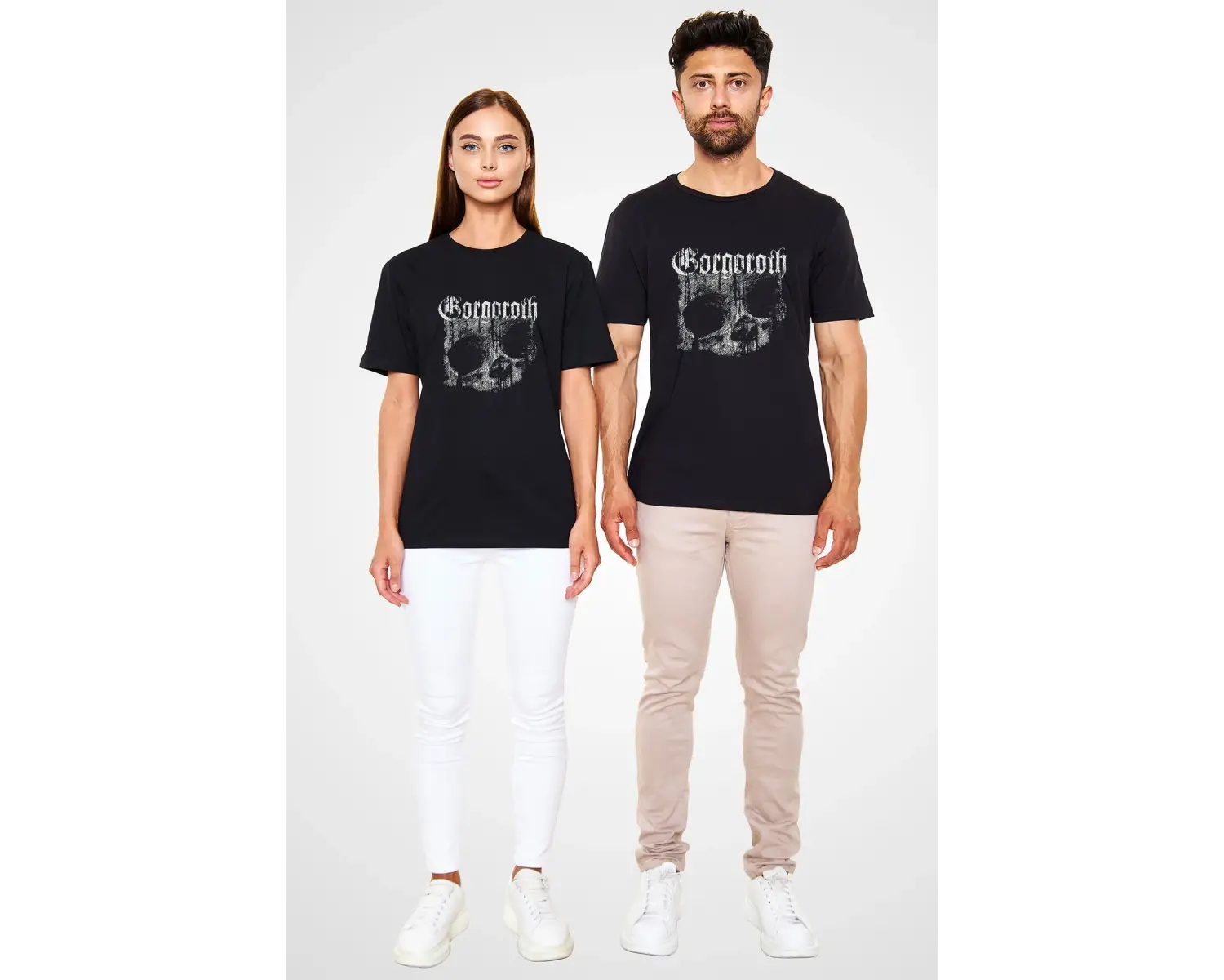 Gorgoroth Baskılı Unisex Beyaz Tişört