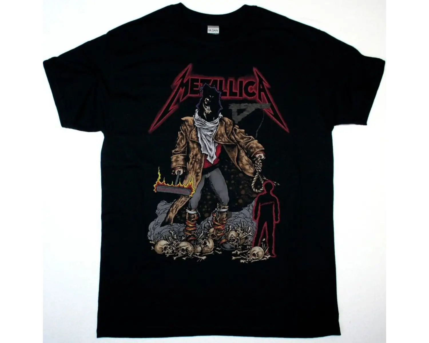 GORGUTS AND THEN COMES LIVIDITY90 NEW WHITE T-SHIRT ÖN VE ARAKA BASKILI