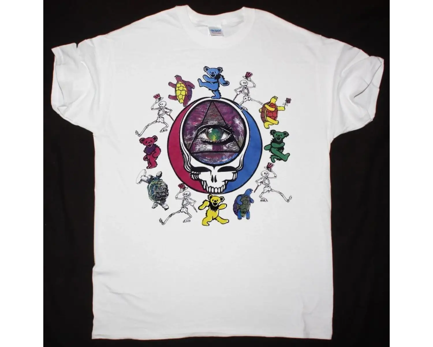 GORILLA BISCUITS HUGE GORILLA NEW BLACK T SHIRT ÖN VE ARAKA BASKILI