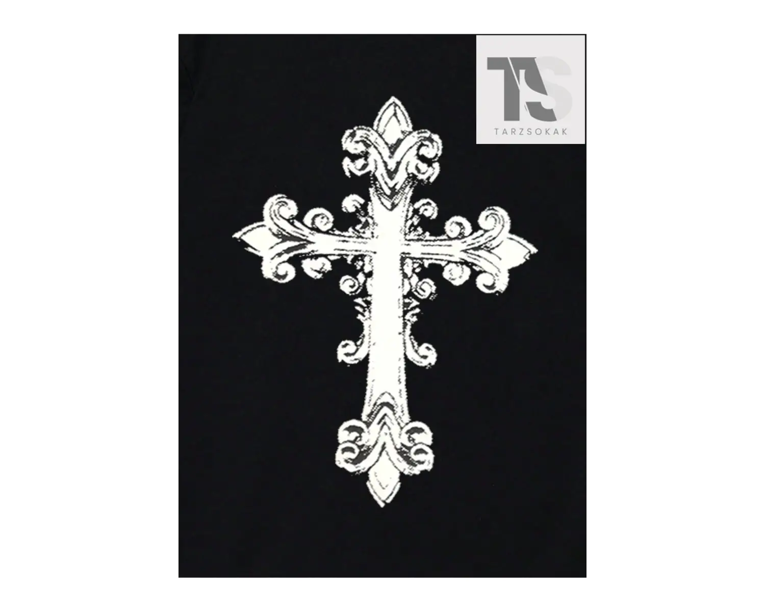 Goth Erkek Harfli ve Grafik Baskılı Tişört