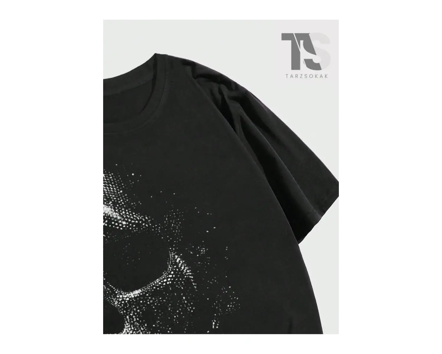 Goth Erkek İskelet Grafikli Tişört