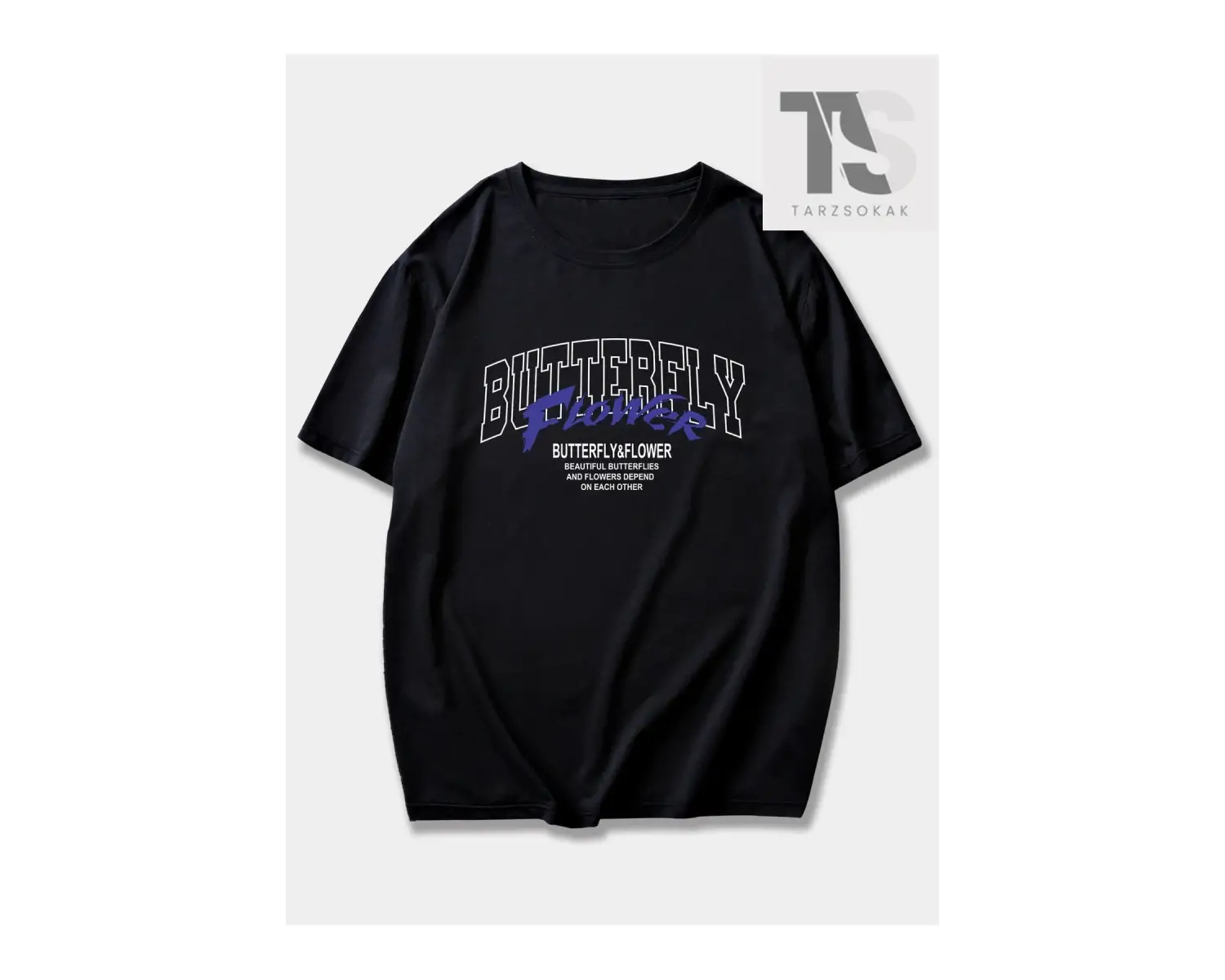 Goth Erkek Pamuk Kafatası Baskılı Tişört