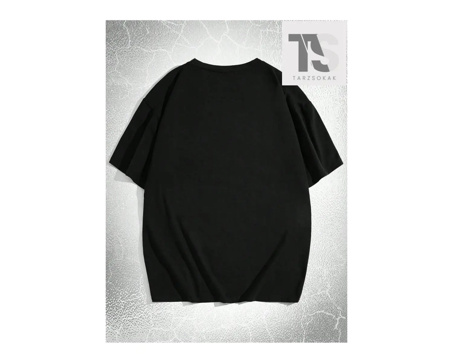 Goth Erkek Pamuk Mektup ve Kafatası Baskılı Tişört