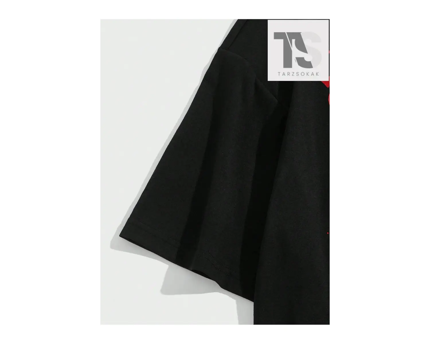 Goth Erkek Pamuk Mektup ve Kafatası Baskılı Tişört