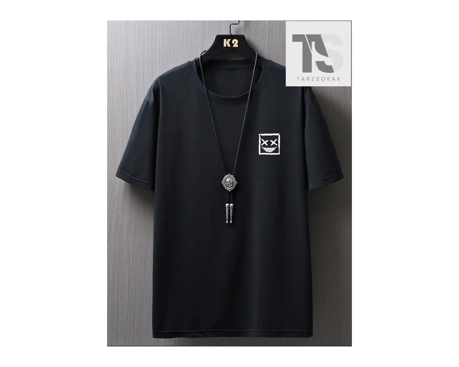 Goth Erkek Slogan Ve Karakter Desenli Oversize T-shirt