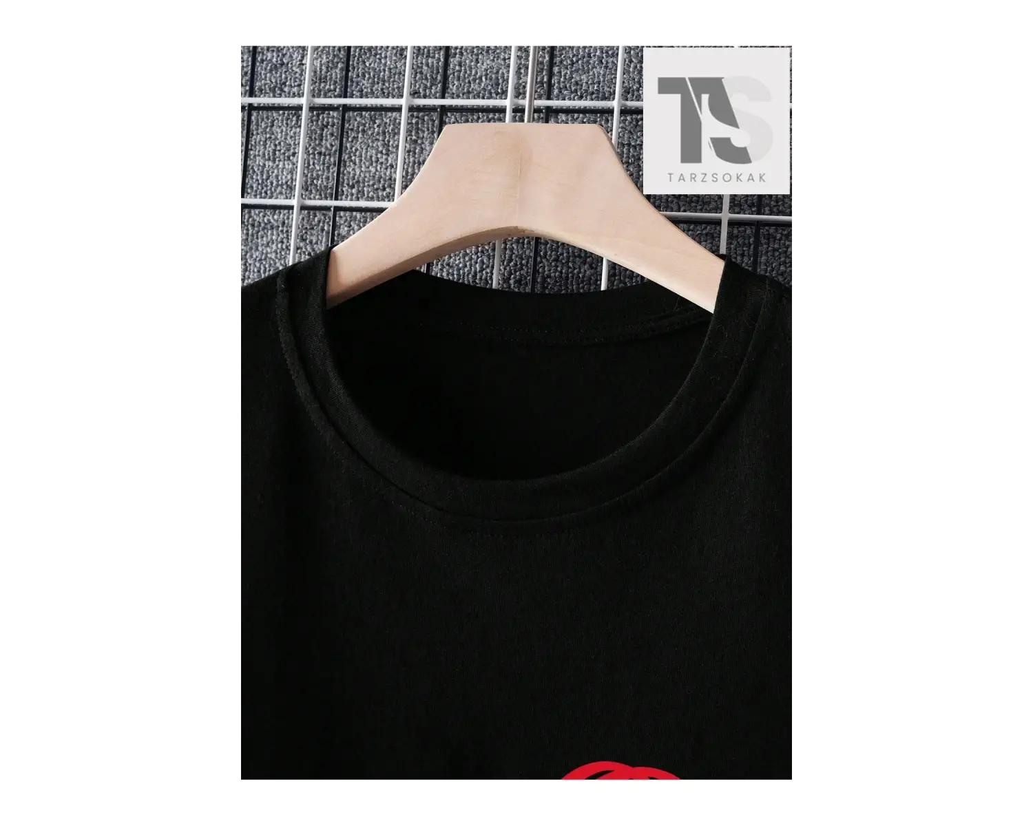 Goth Erkek Sloganlı ve İskelet Baskılı Tişört