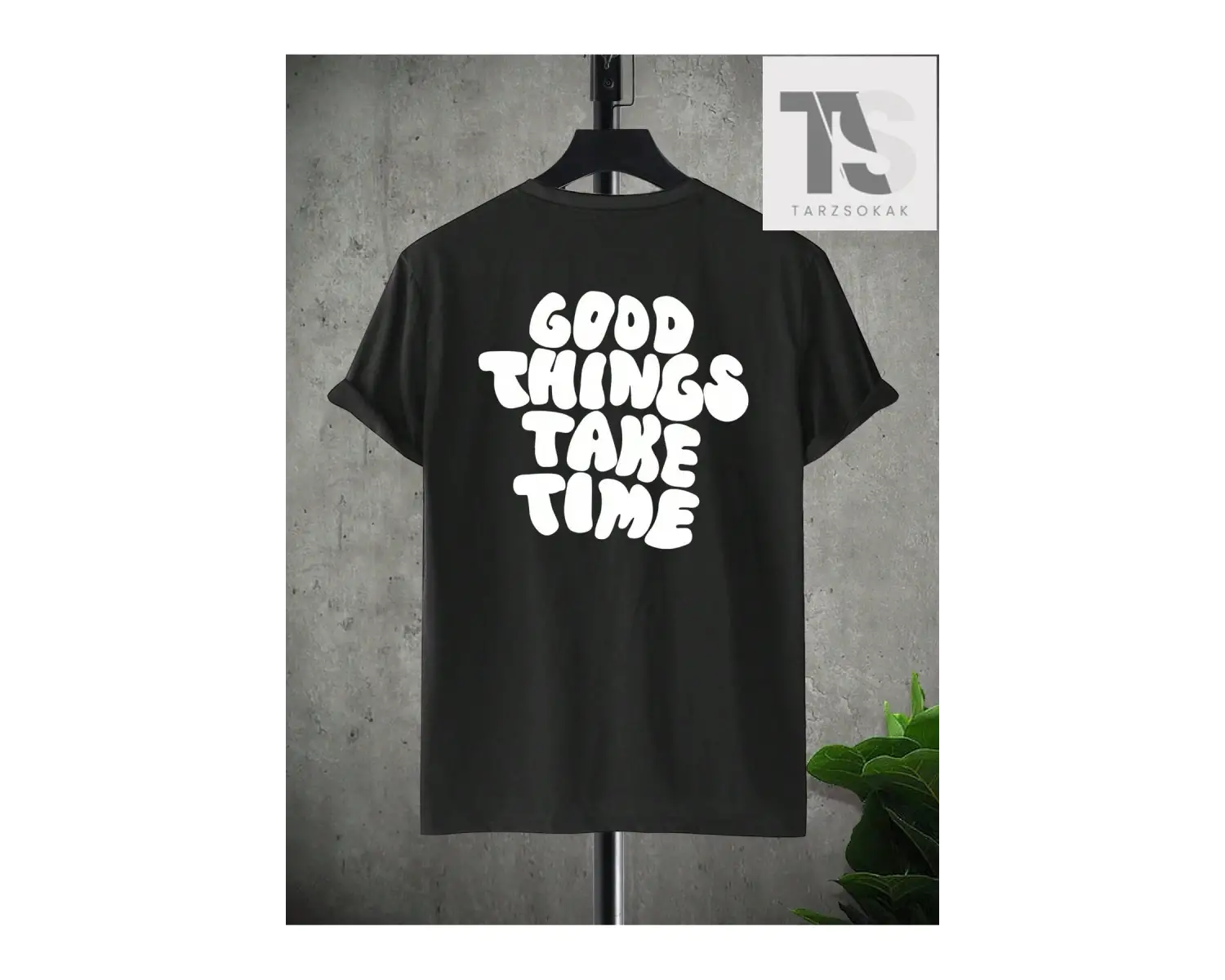 Goth Erkek Yarasa Baskılı Tişört