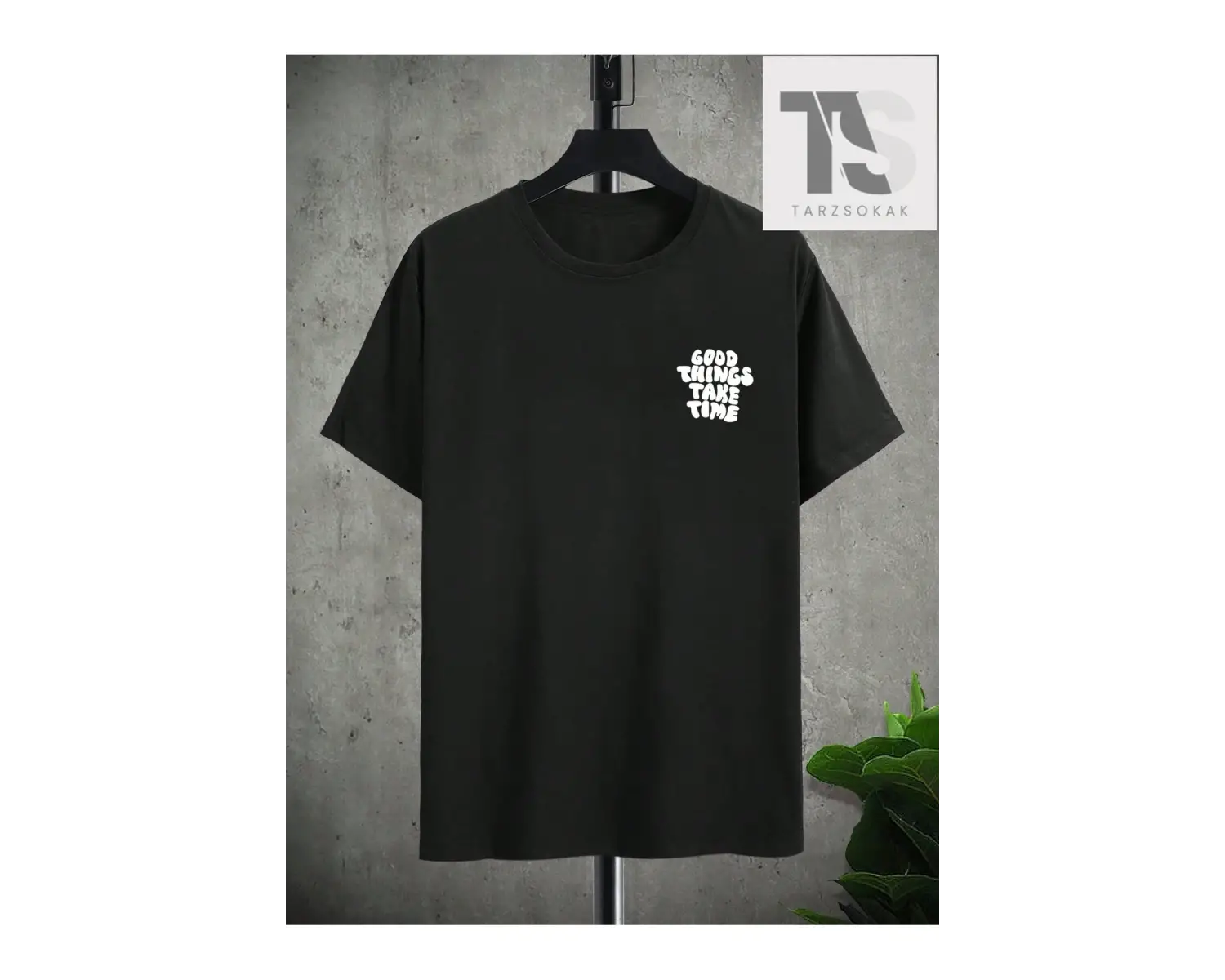 Goth Erkek Yarasa Baskılı Tişört