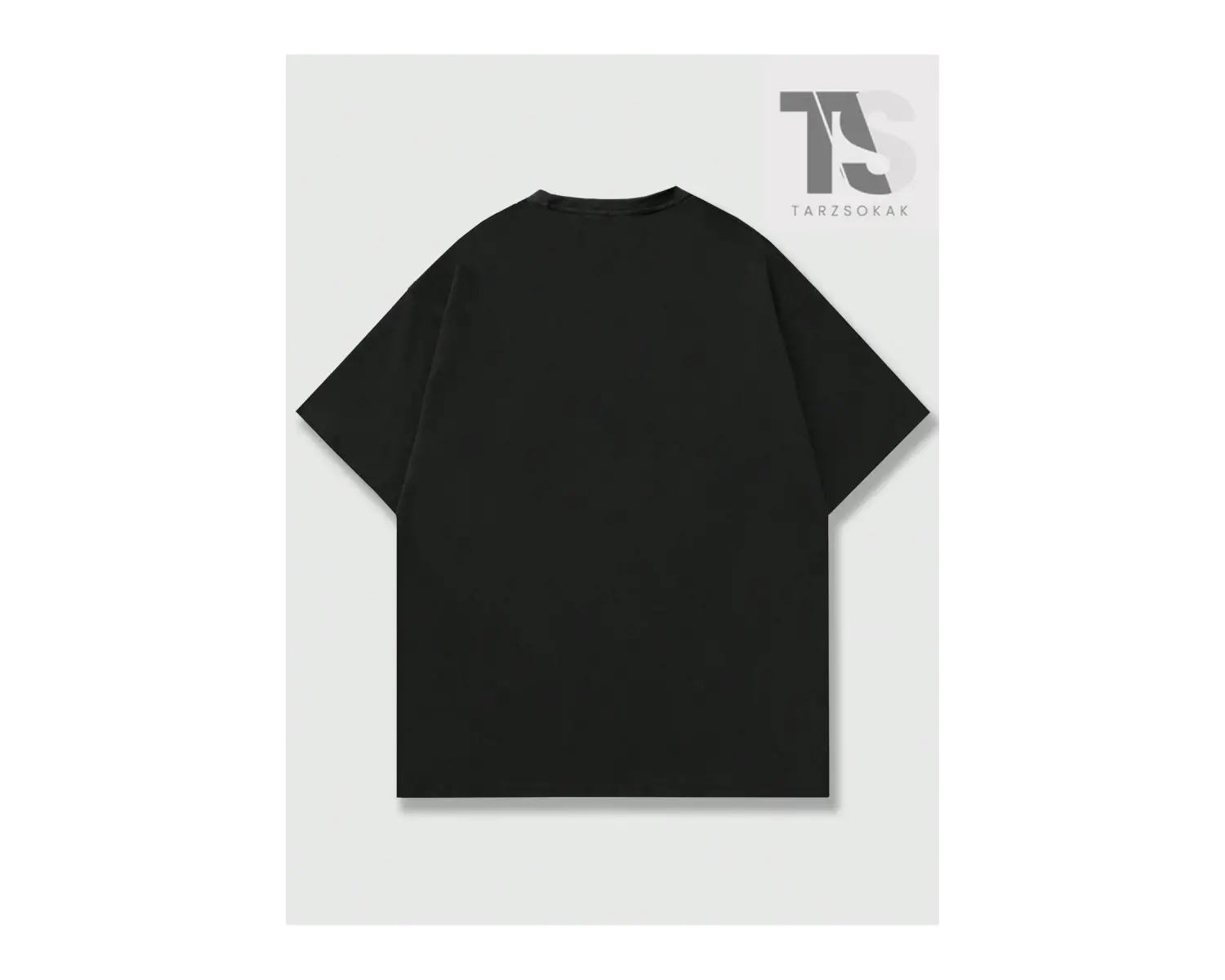 Goth Erkekler Çapraz Harf Grafikli Tişört