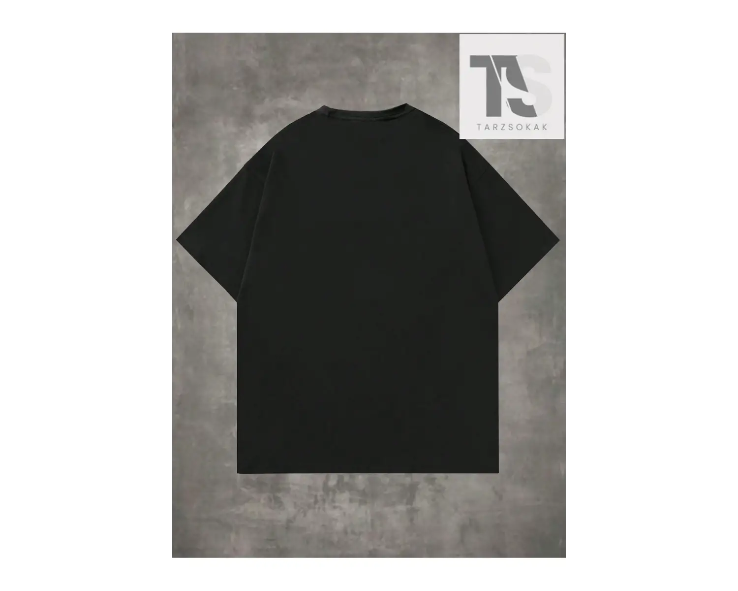 Goth Erkekler Çapraz Harf Grafikli Tişört