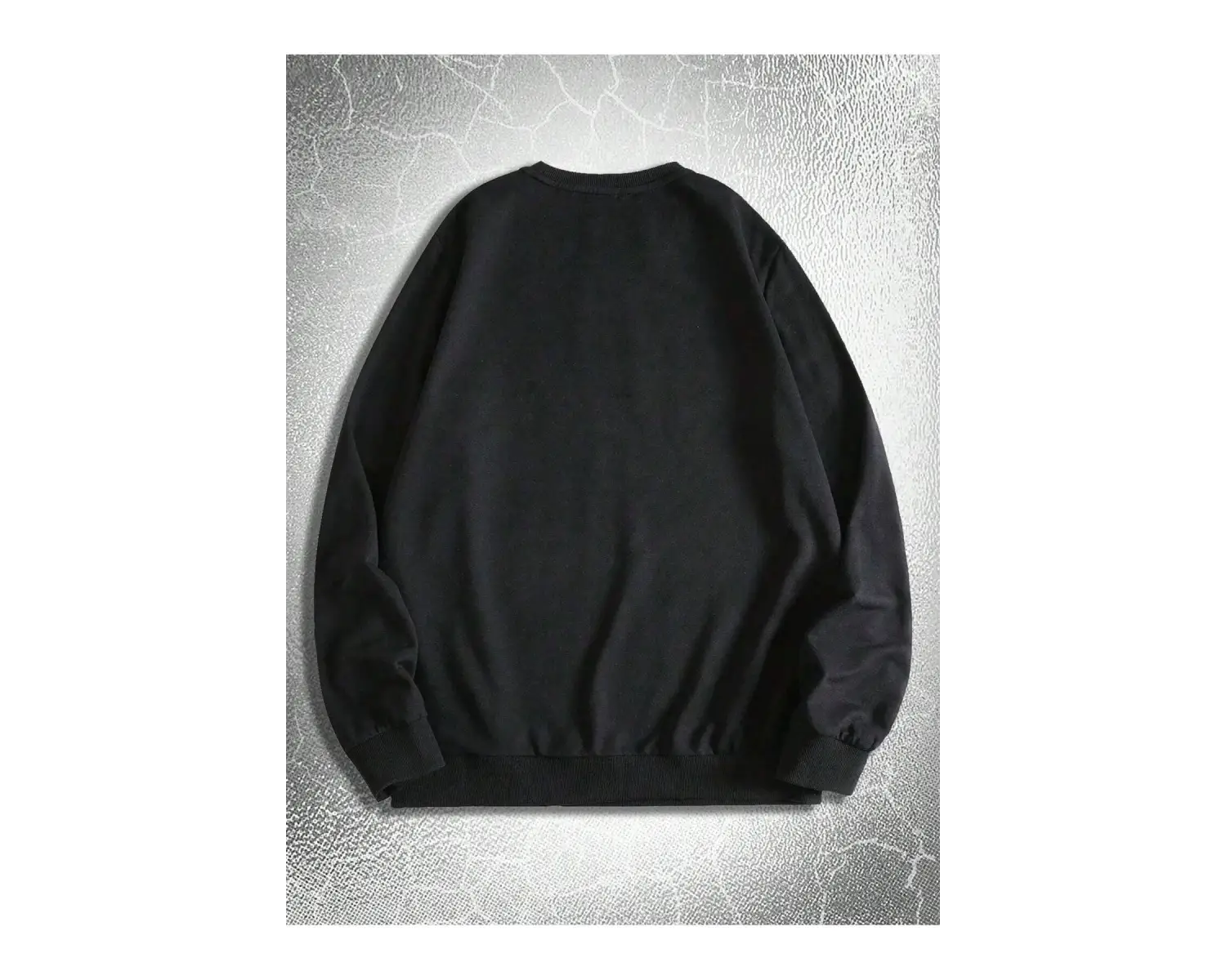 Goth Guys Slogan & Skull Print Pullover Siyah