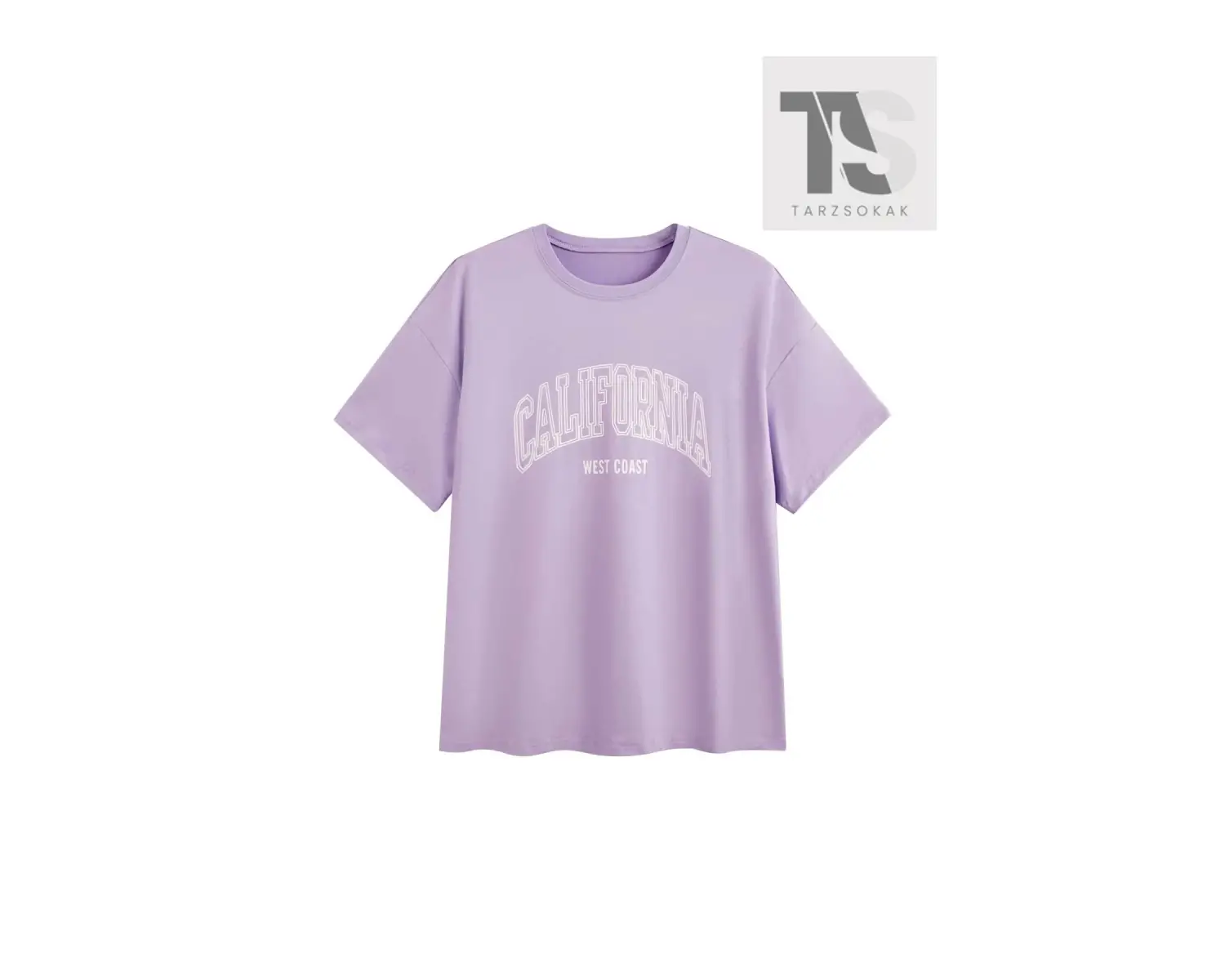 Goth Kafatası ve Harf Grafikli Düşük Omuzlu Tişört