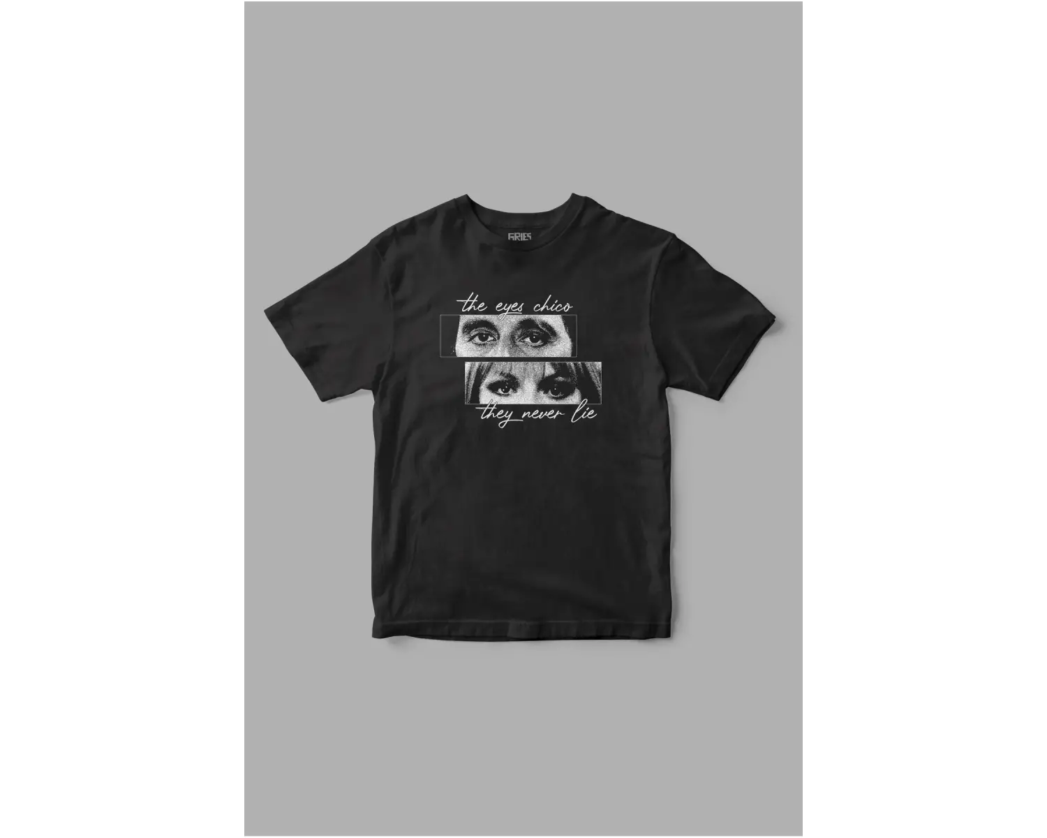 Gözler yalan söylemez Baskılı Tişört