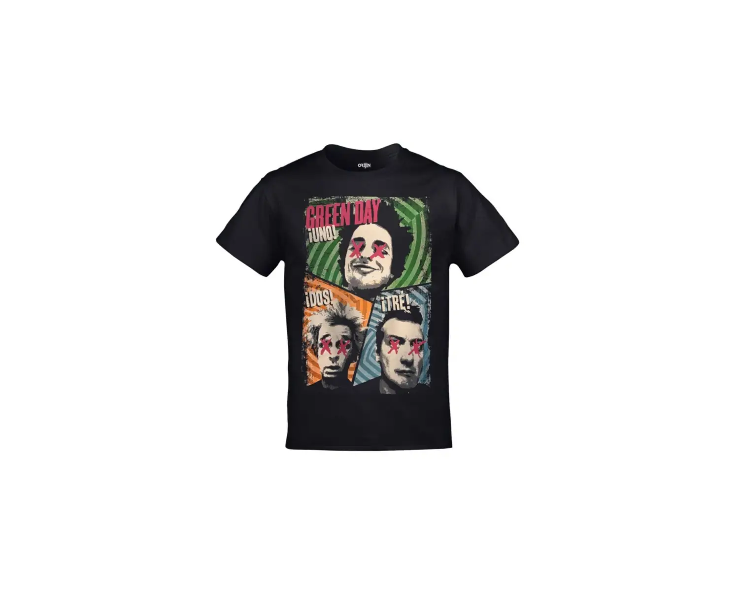 Green Day Uno Dos Tre Baskılı Unisex Siyah