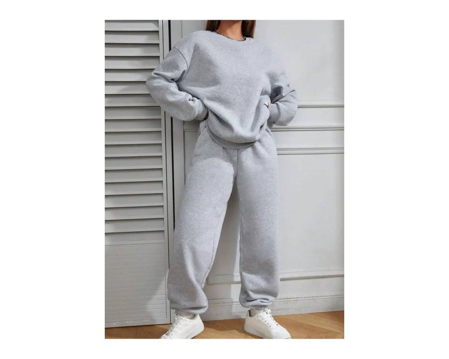 gri alt üst eşofman takımı oversize