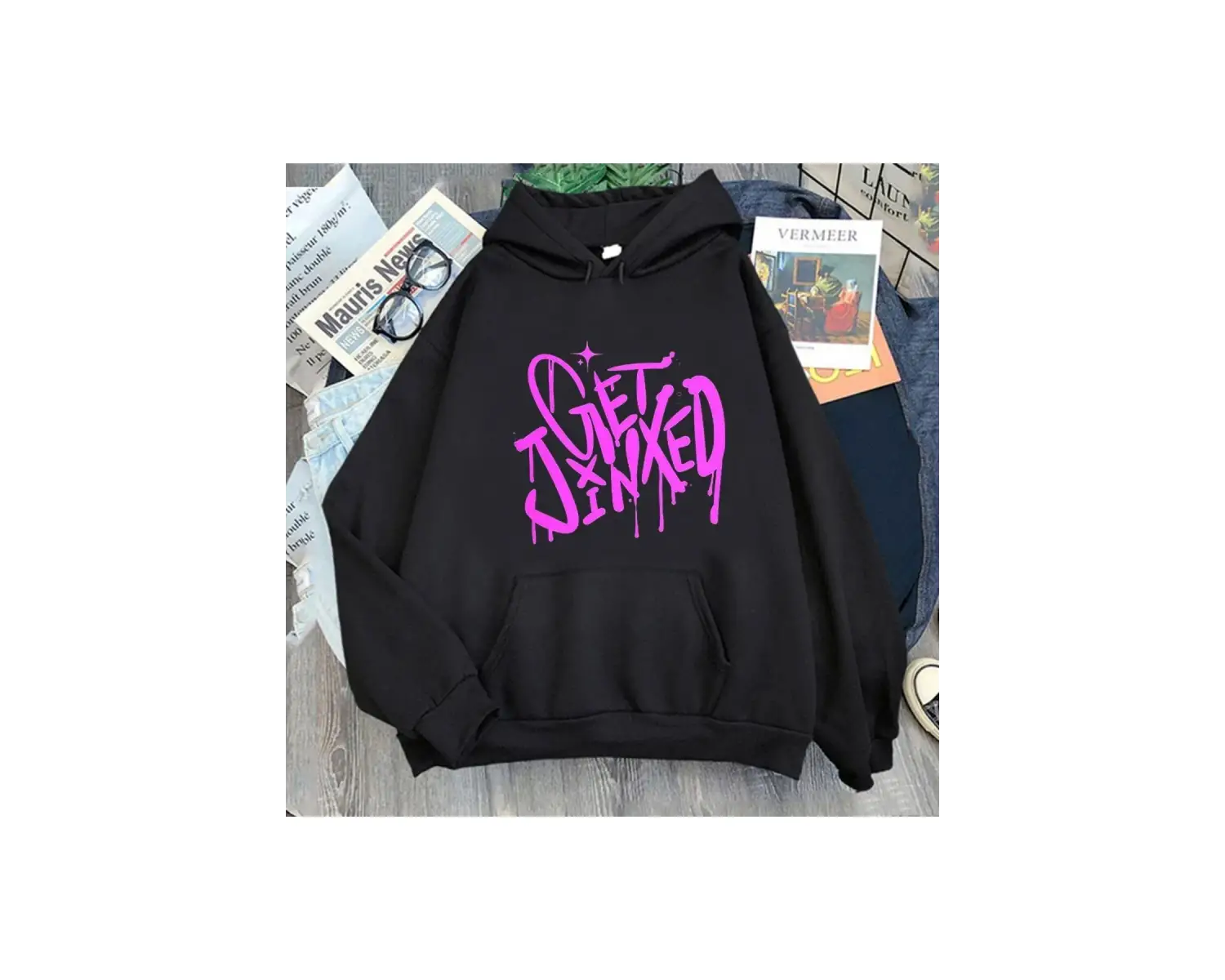 Gri Jinx Arcane DÜŞMAN Sudaderas