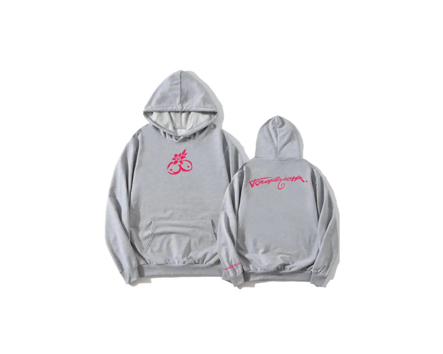 Gri KAROL G Tropicoqueta kıcı Albümü Grafik Uzun