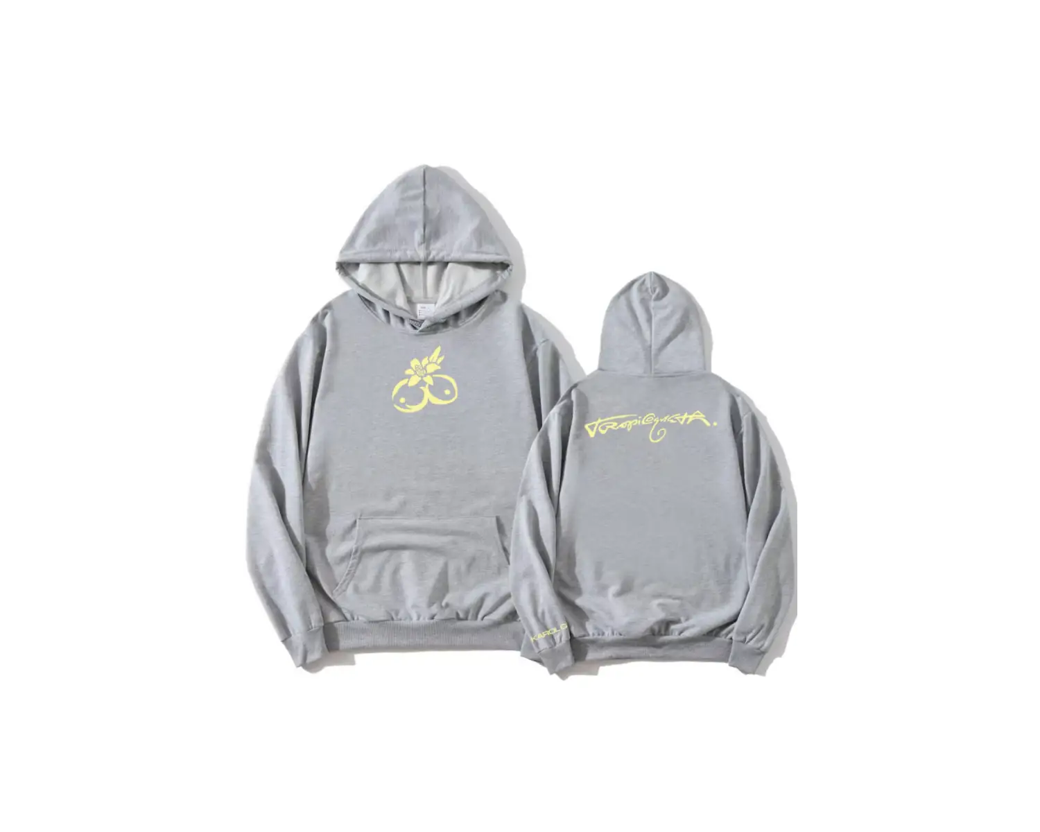 Gri KAROL G Tropicoqueta kıcı Albümü Grafik Uzun