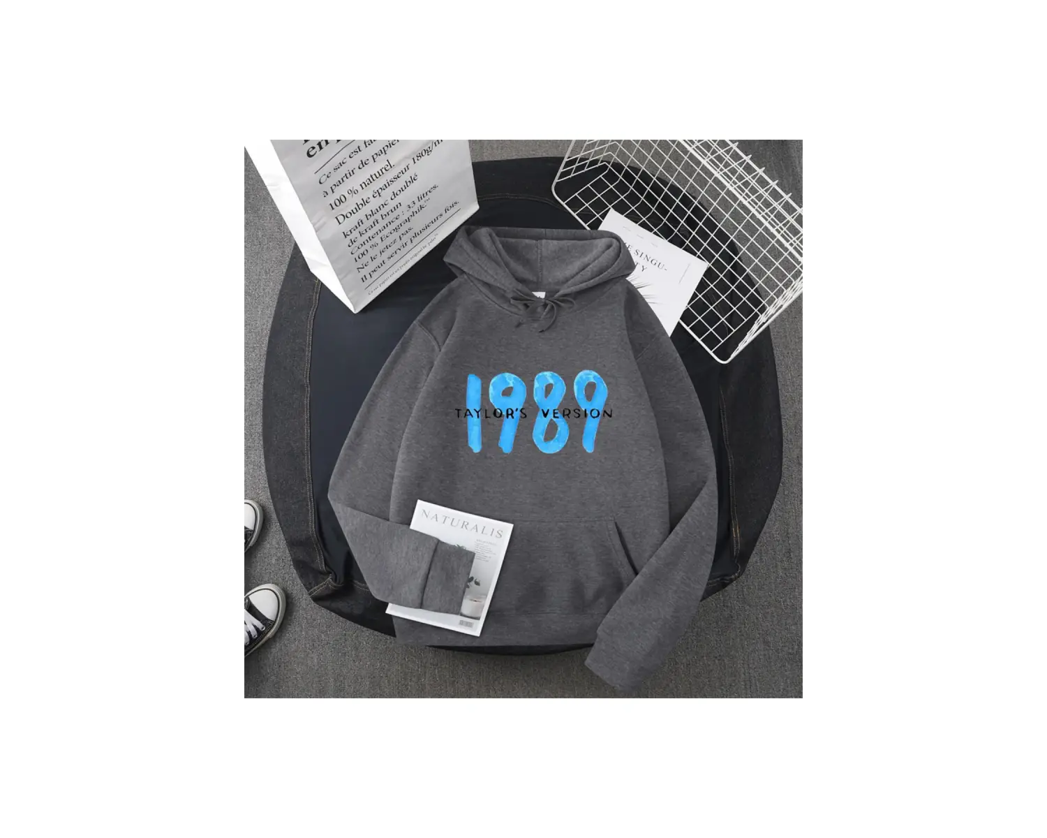 Gri TAYLOR SWIFT 1989 T.S. Taylor Swift