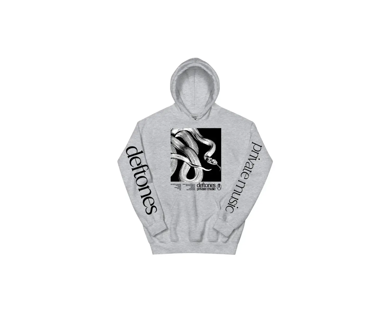 Gri Unisex Deftones Özel Müzik Kapüşonlular 2025 Albümü Grafik Baskı Sonbahar S