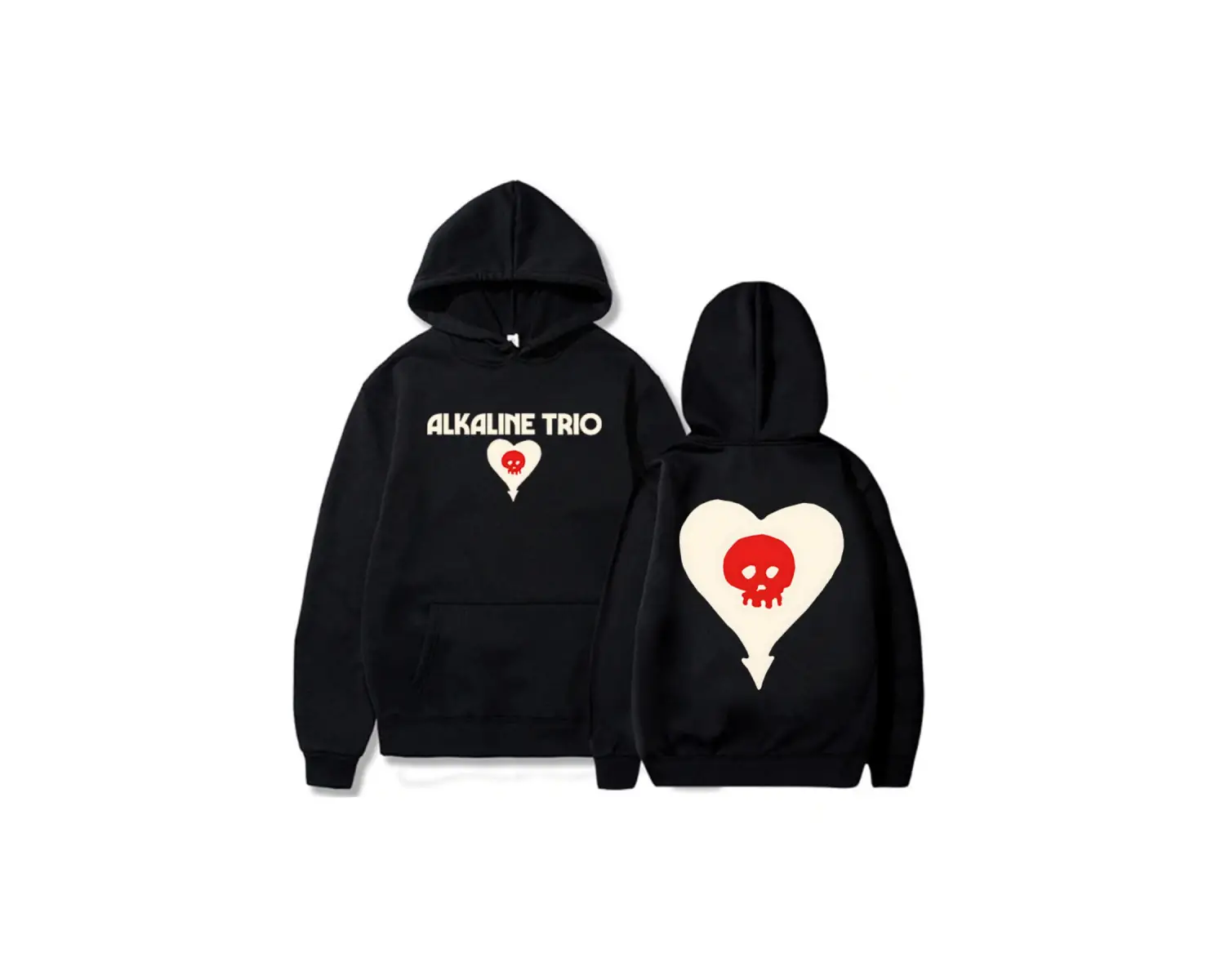 Gri Unisexi alkalin Trio Band ağır zihinsel grafik baskı Ropa Hombre Funny