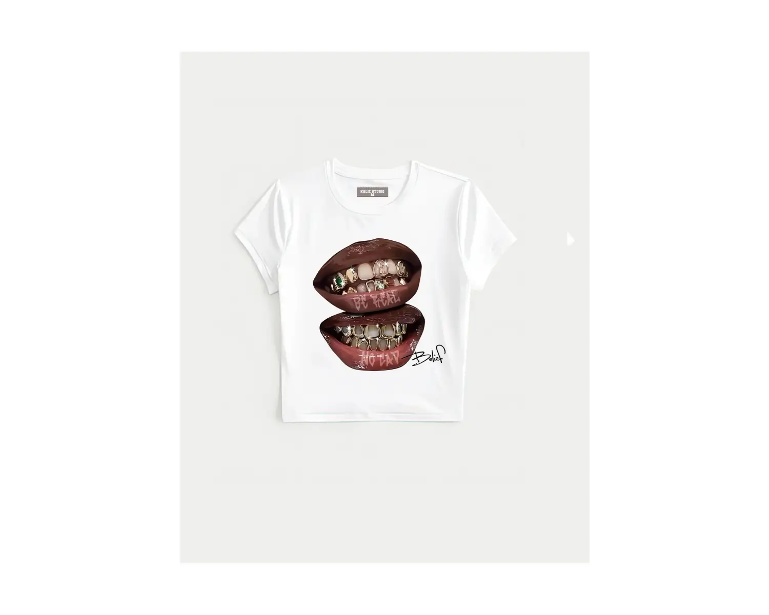 Grillz Baby tee beyaz