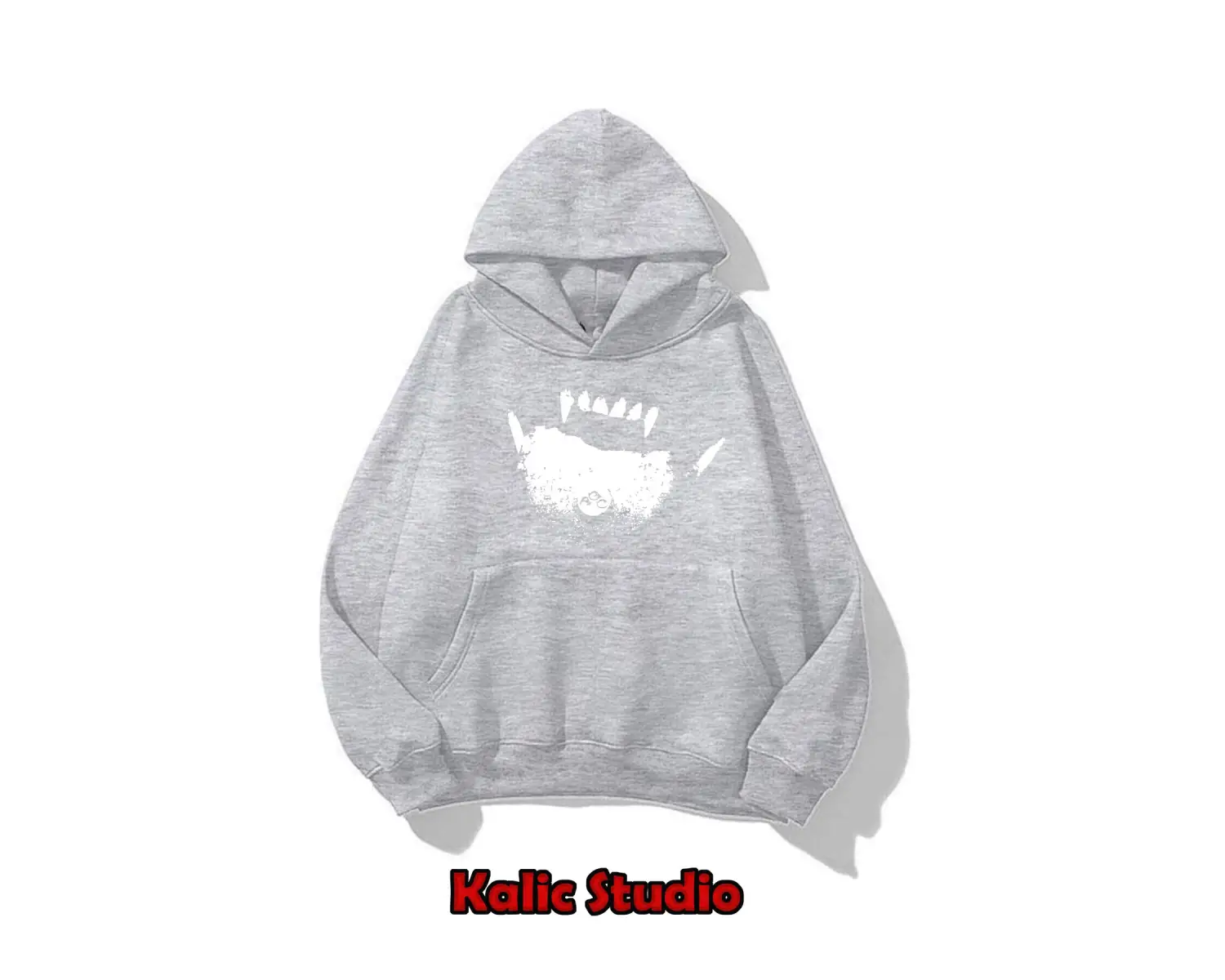 Grillz oversize sweatshirt gri