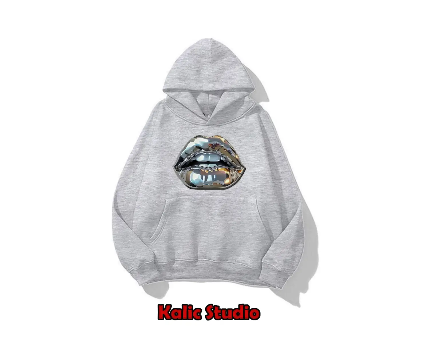 Grillz oversize sweatshirt gri