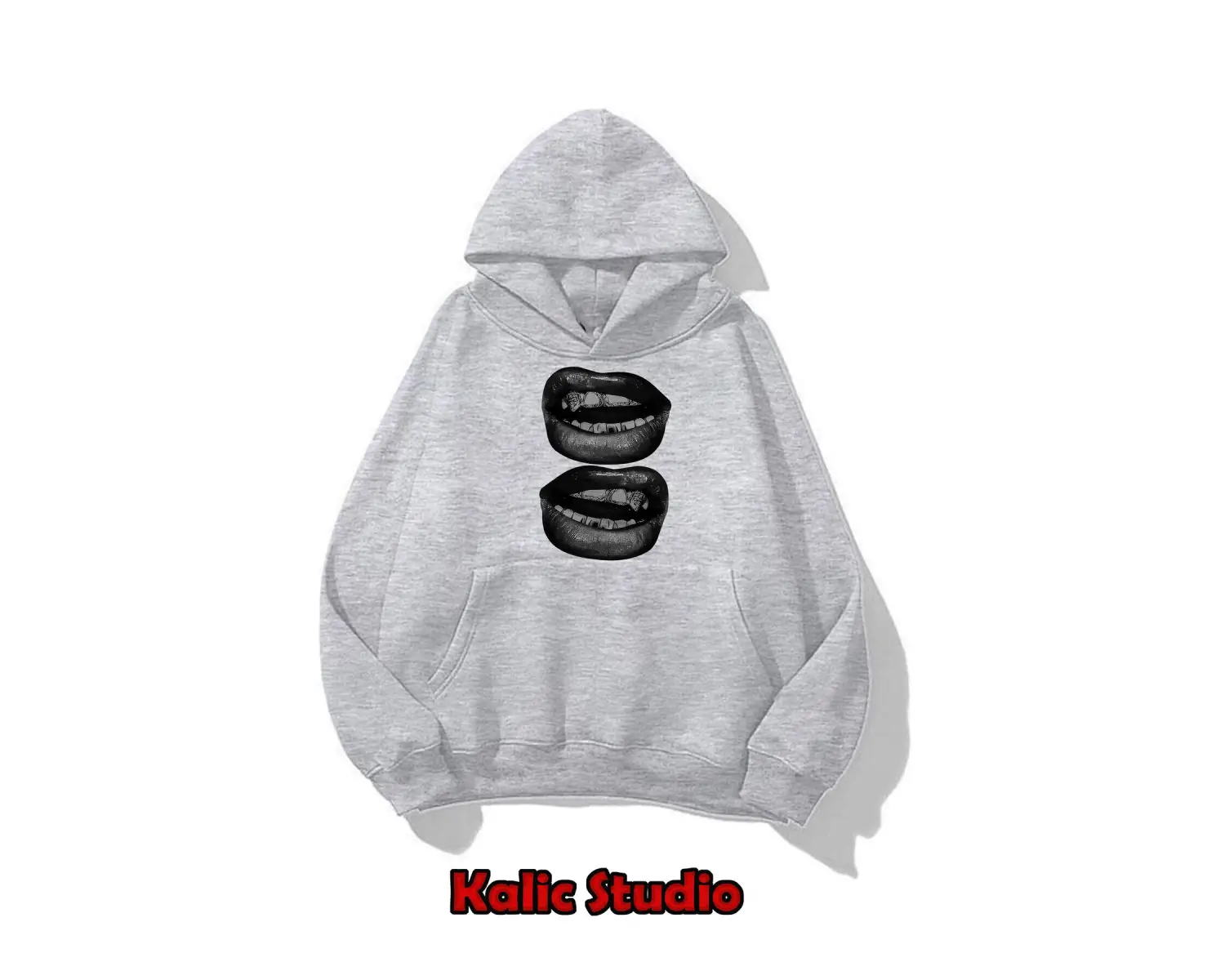 Grillz oversize sweatshirt gri