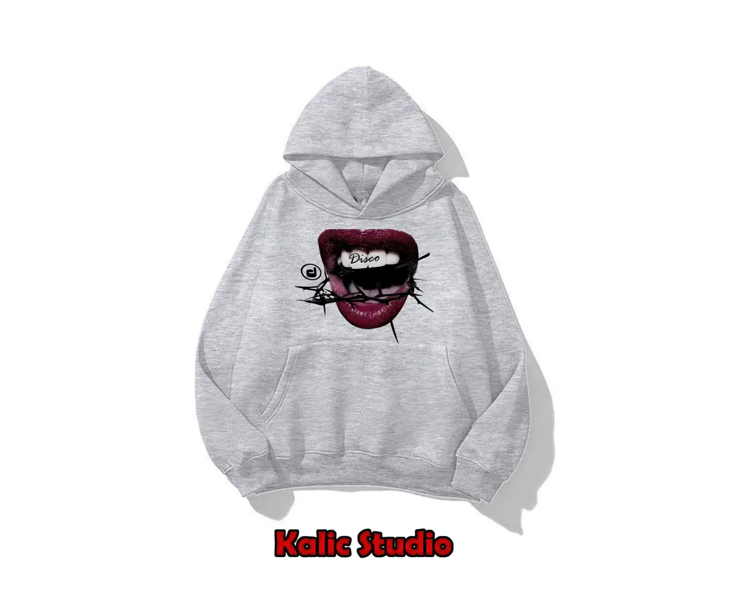 Grillz oversize sweatshirt gri