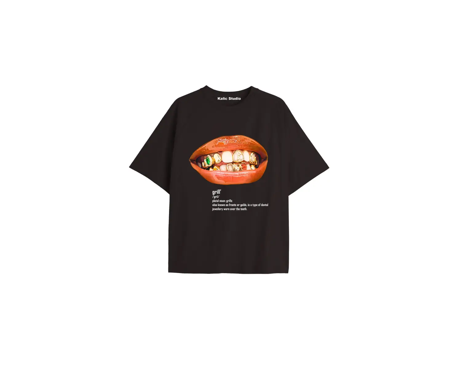Grillz Tee - T-shirt Siyah