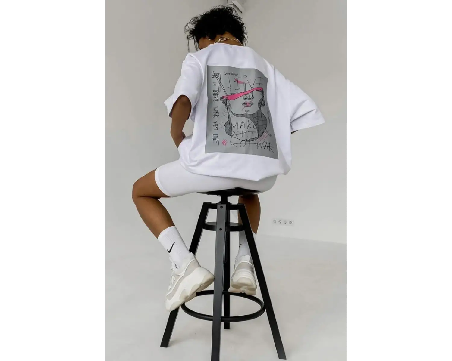 Groove Ön Ve Arka Baskılı Oversize