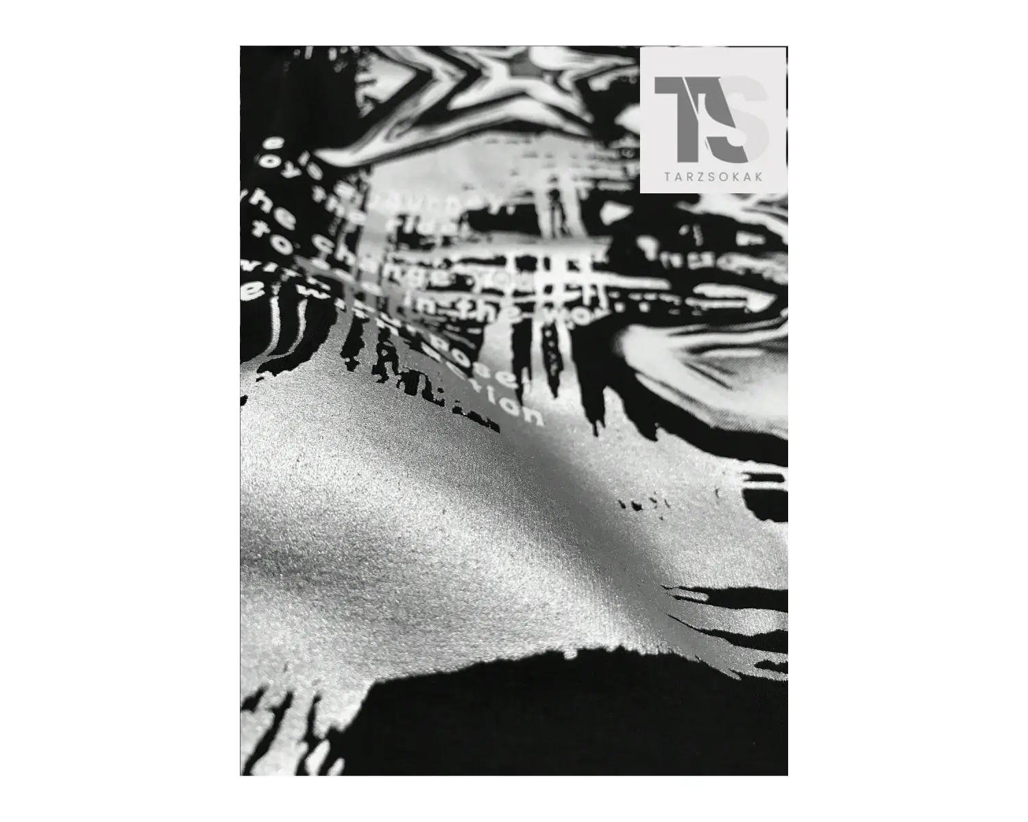 Grunge Punk Erkek Karakter ve Yazı Baskılı T-shirt