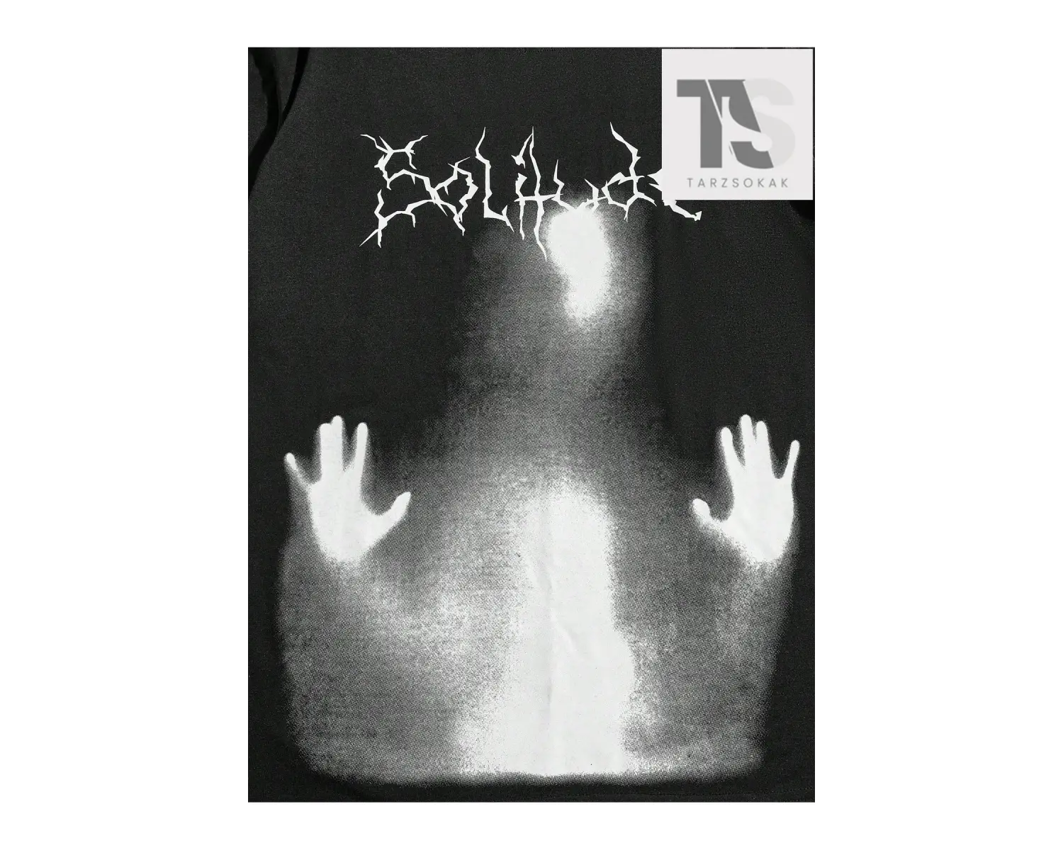 Grunge Punk Erkek Mektup ve Şekil Grafikli Tişört