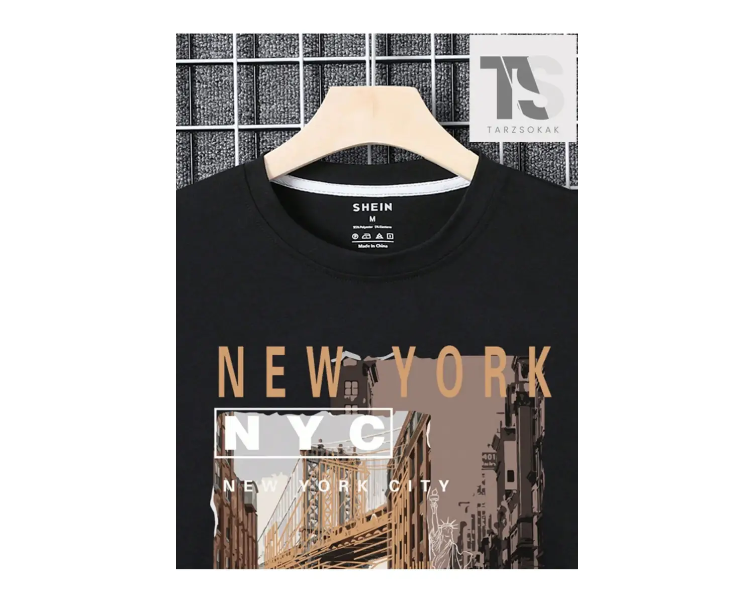 Grunge Punk Erkek Sloganlı ve İskelet Grafikli Tişört