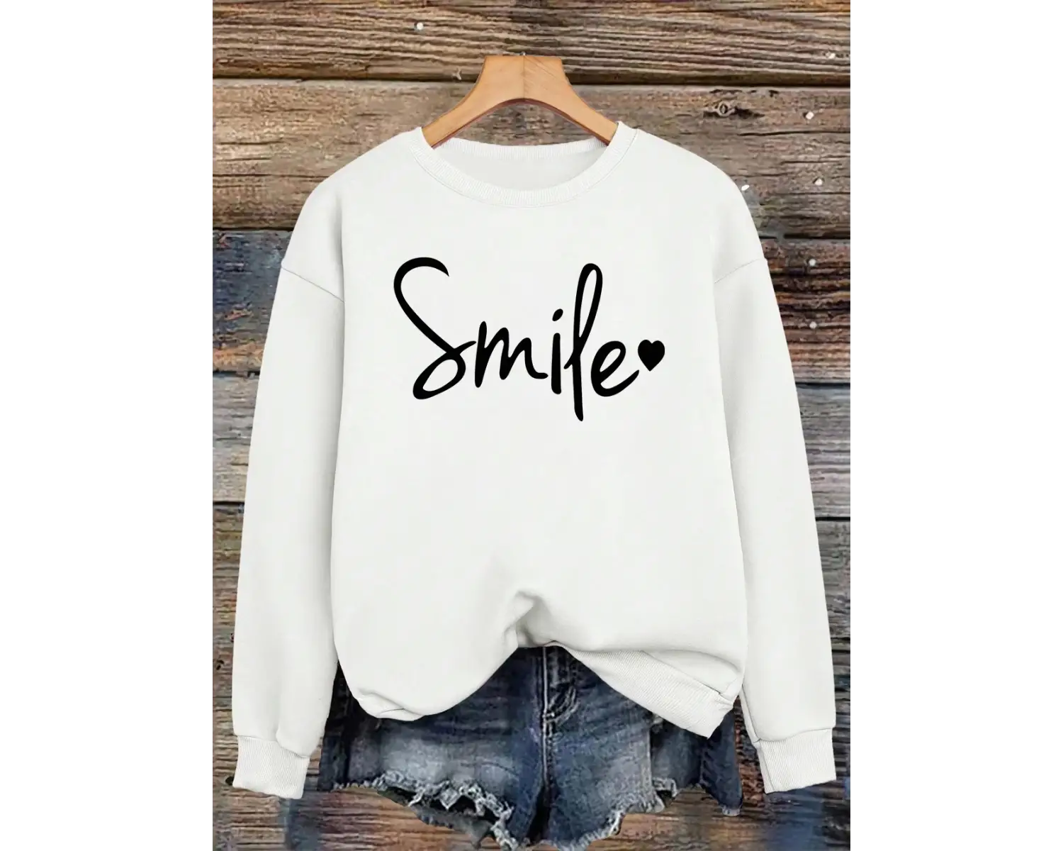 Gülümsemeli Bir Aşk Yaratın Aşkın Işığını Yaratın Sweatshirt Kadın Bol Spor Kapüşonlu Üstler