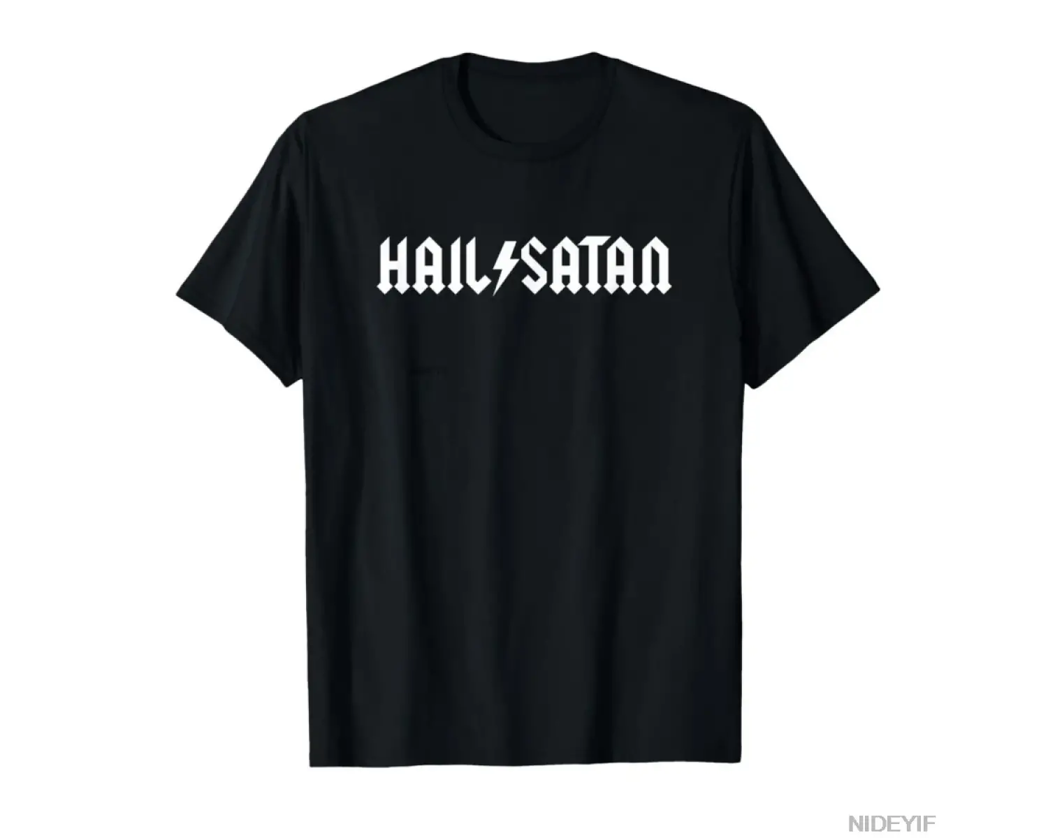 Hail Satan Rock Star T-shirt Erkekler Kadınlar Için % 100% Pamuk T Shirt Kısa Kollu Üstler 01