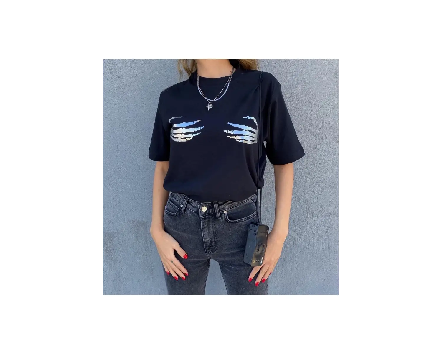 Hands - T-shirt Siyah