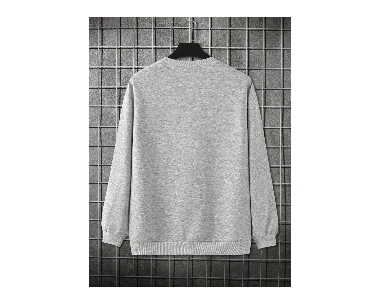 Harajuka Sokakt Manfinity Hypemode Katı Damla Omuz Kazak Gri