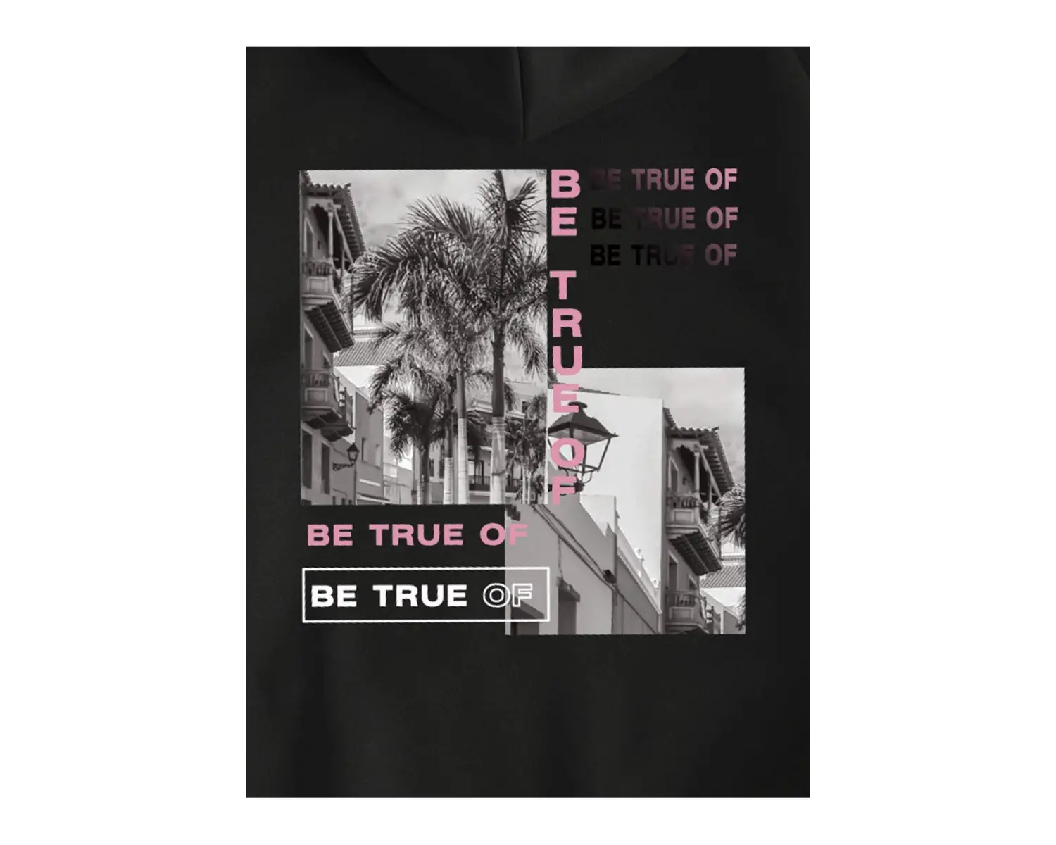 Harajuka Sokakt Yazılı Grafik Sweat Siyah