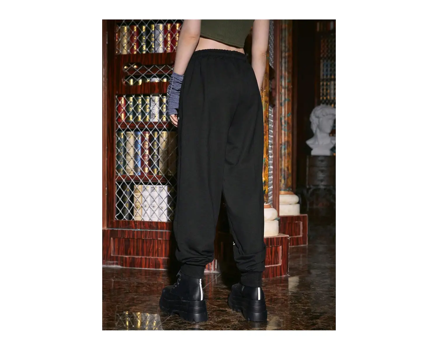 Harry Potter | Letter Graphic Drawstring Waist 4 Mevsim Eşofman