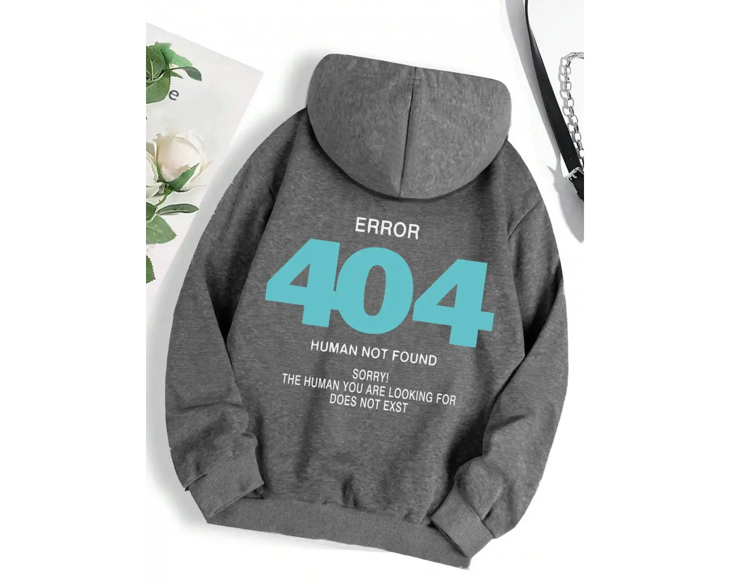 Hata 404 İnsan Bulunmaz Üzgünüm! Kadın Kapşonlu Moda S-XXL Kapüşonlular Polar Yüksek Kaliteli